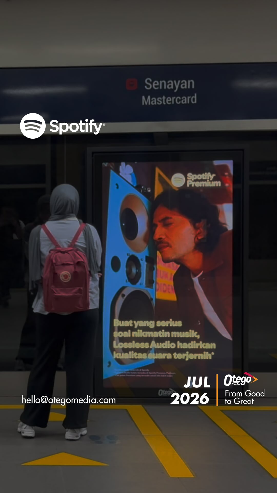 Nikmatin musik favoritmu dengan kualitas suara terjernih Lossless Audio di Spotify.
Subscribe Spotify Premium sekarang hanya dengan Rp 29.900/3 bulan*